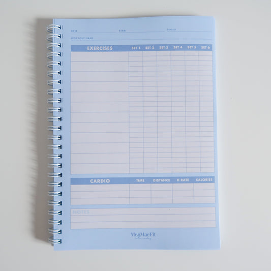Workout Logbook Blue