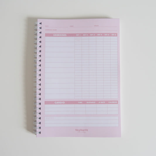 Workout Logbook Pink